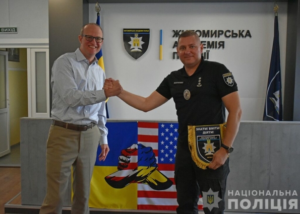 Американські партнери долучатимуться до розвитку актуальних напрямків підготовки українських правоохоронців в Житомирській академії поліції