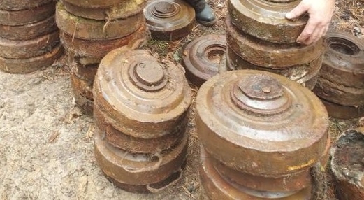 На Житомирщині знешкодили залишки реактивного снаряду та 75 протитанкових мін (ФОТО)