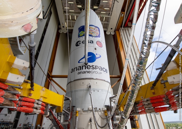 Жителів області запрошують долучитися до онлайн-трансляції запуску французської ракети «Ariane 5» з малюнком житомирянки
