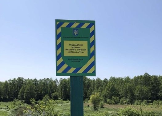 На Звягельщині екологи зареєстрували факт незаконної порубки дерев на території заказника «Зелена лагуна»