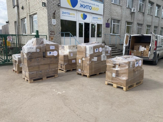 Гуманітарний хаб «Житомир» відправив до Сумщини 3,5 тонн медикаментів