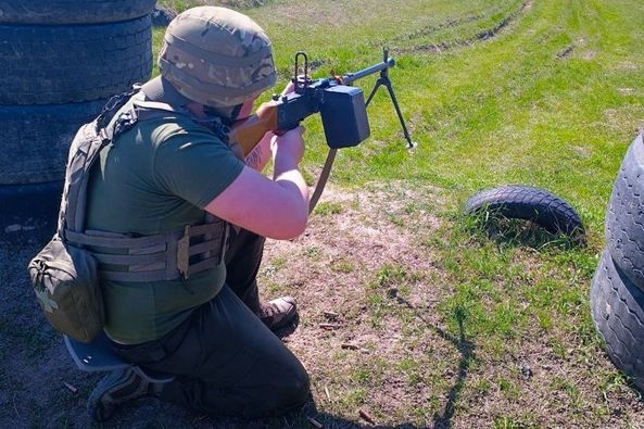 Нацгвардійці Житомирщини організовують збори для підготовки кулеметників