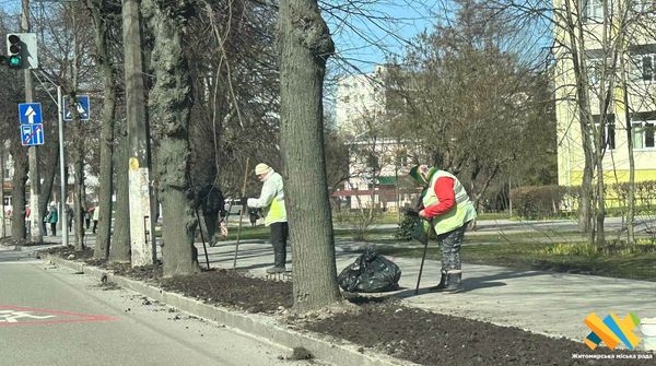 Прибрали зелені зони та громадські простори: у Житомирі триває весняна толока