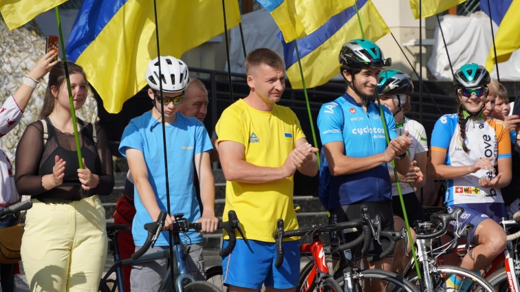 У Житомирі з нагоди Дня прапора відбувся традиційний велопробіг з державними символами