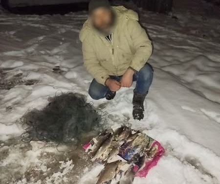 У Тетерівці чоловік наловив риби сіткою на понад 30 тис. грн.