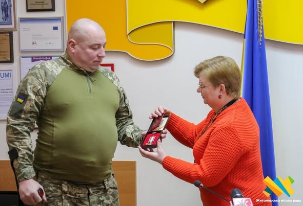 У Житомирі нагородили військового Сергія Фалінського орденом «За мужність» ІІІ ступеня