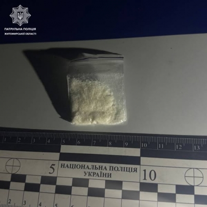 У Житомирі ТОРівці зупинили двох чоловіків в яких під час перевірки виявили наркотичні речовини