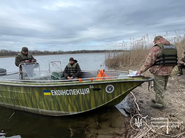В період нерестової заборони на Житомирщині Інспекцією фіксуються випадки порушень правил рибальства