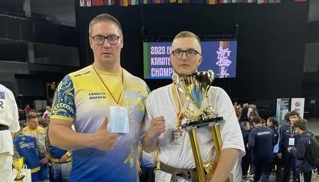 Спортсмен з Житомира Антон Єзерський став срібним призером чемпіонату Європи з кіокушинкай карате серед молоді