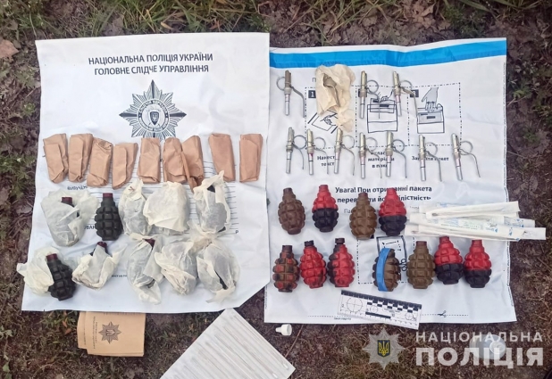 В Овруцькій громаді затримали черкащанина, який продавав гранати: загалом чоловік встиг реалізувати 41 боєприпас