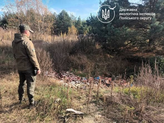 Виявлено факт незаконного складування відходів тваринного походження на території Оліївської територіальної громади