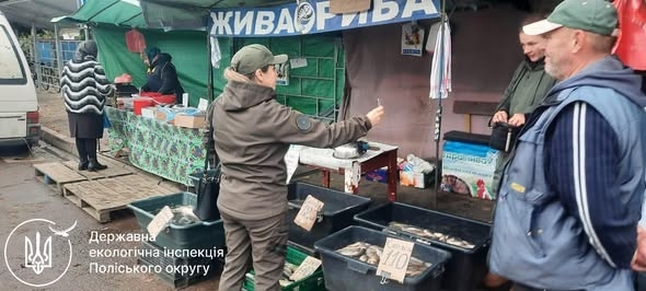 У Житомирі на Польовій перевірили пункт продажу риби, інспектори виявили порушення