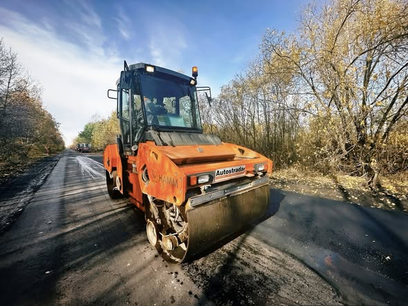 У Любарській громаді ремонтують дорогу Н-02/М-06/