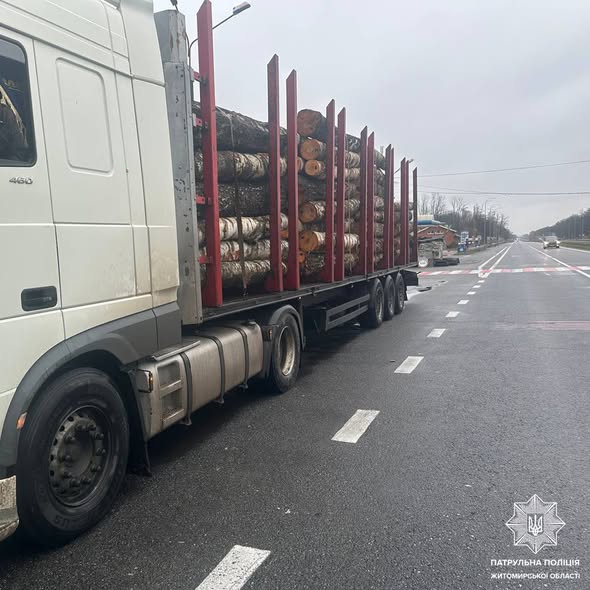На Житомирщині за добу виявили 8 випадків порушення правил перевезення деревини