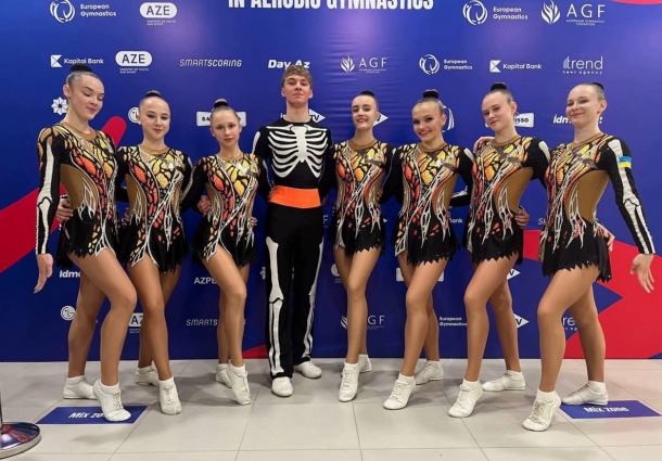 Спортсменки з Житомирщини в складі збірної України здобули призові місця на Чемпіонаті Європи зі спортивної аеробіки