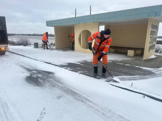 На Житомирщині проїзд  дорогами державного значення забезпечено: задіяно близько 50 спецмеханізмів та 66 робітників