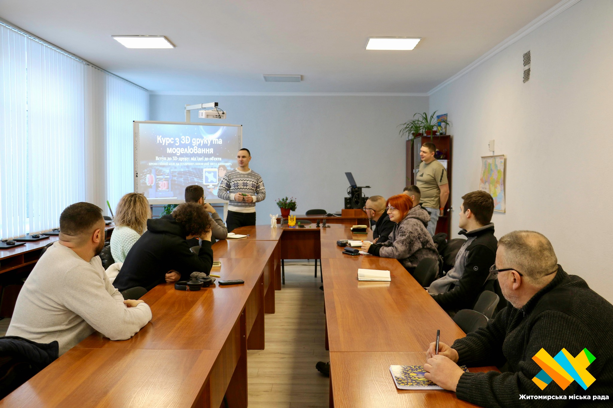 У Житомирі стартував другий навчальний курс із 3D-друку та моделювання для ветеранів і родин Захисників