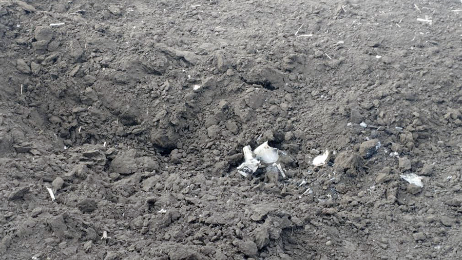 У Попільнянській громаді виявили уламки ворожої ракети (ФОТО)