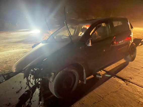 Неподалік Кам'янки в ДТП постраждав водій Volkswagen, чоловік влетів в бетонний блок