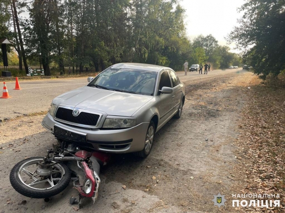 На Звягельщині у ДТП загинув мотоцикліст: поліція розпочала розслідування
