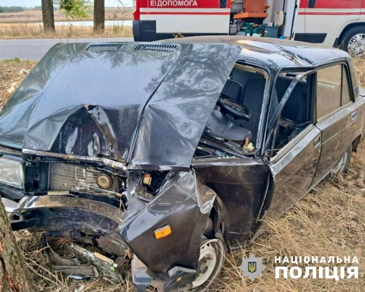 У Квітневій громаді в ДТП загинув водій: 68-річний чоловік не впорався з керуванням
