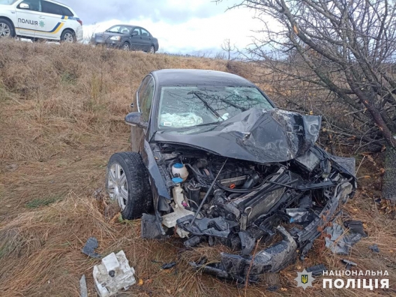 Травми отримала пасажирка автомобіля: поблизу села Орепи Volkswagen зіткнувся з деревом