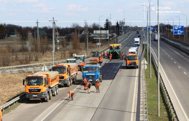 Весняне відновлення дорожнього покриття на Житомирщині: за минулий тиждень ліквідовано понад 26 тис. кв. м вибоїн