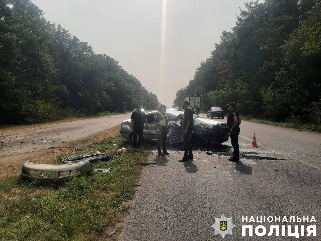 Унаслідок подвійної ДТП на Житомирщині загинула жінка, ще шестеро людей травмовано