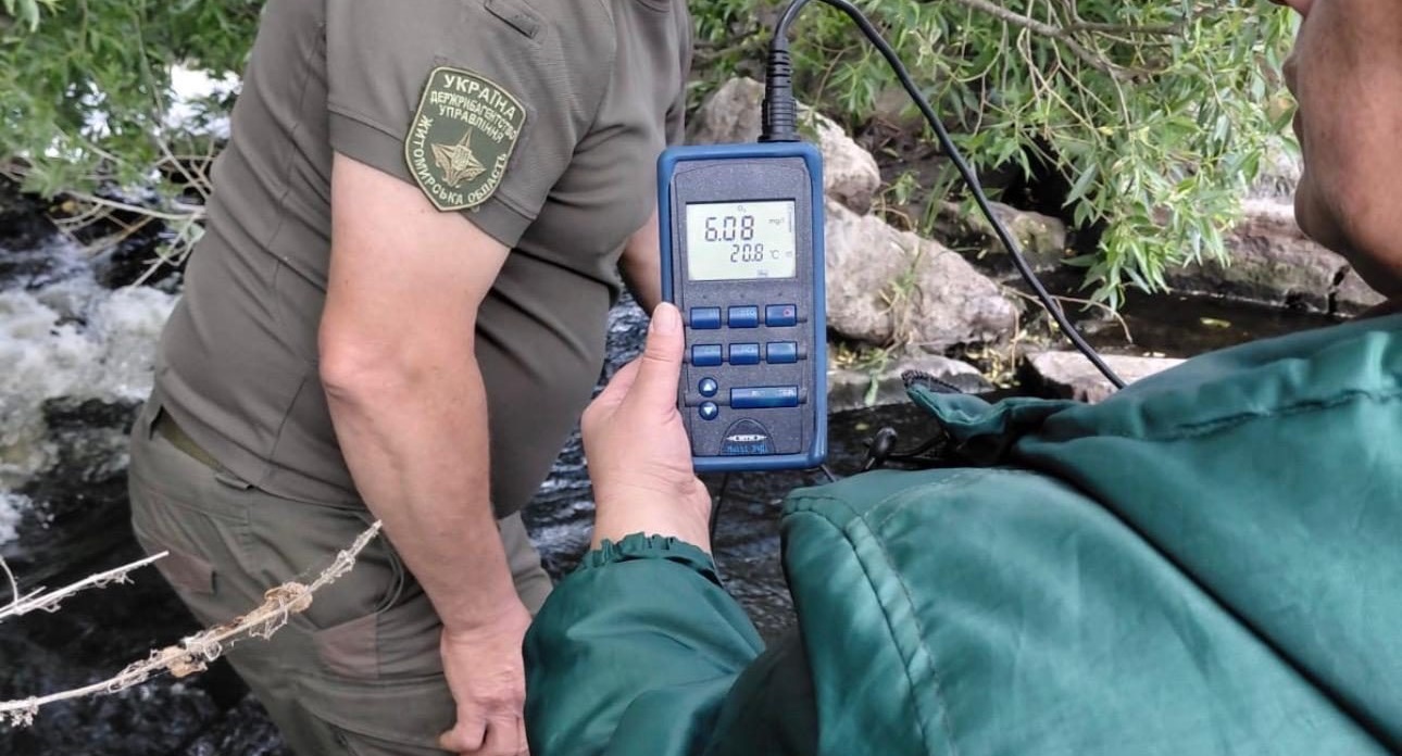 Інспекція перевірила інформацію щодо загибелі риби у річці Хомора на Житомирщині