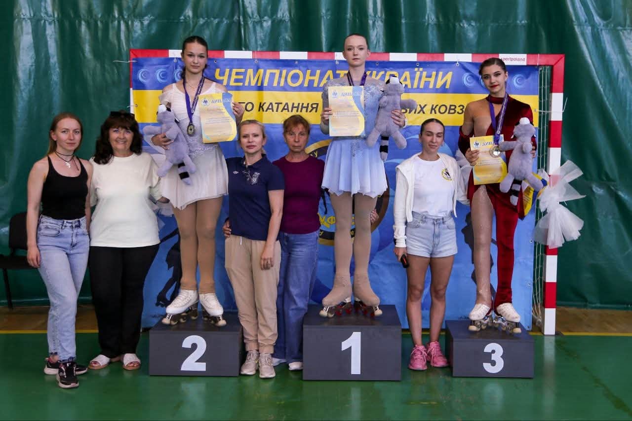 Спортсменки з Житомирщини вибороли призові місця на Чемпіонаті України з фігурного катання на роликових ковзанах