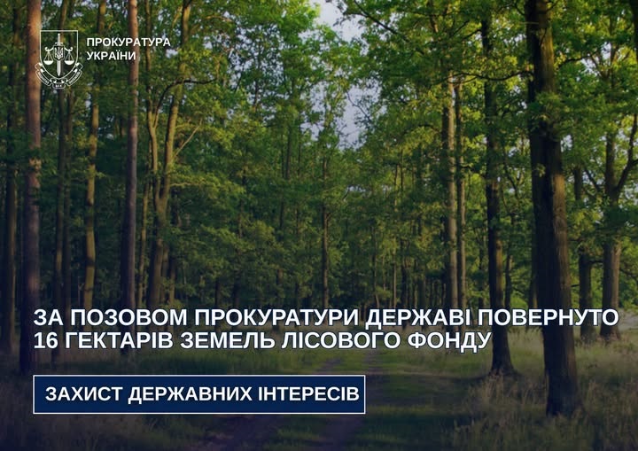 Державі повернуто 16 гектарів земель лісового фонду у Коростишівській громаді