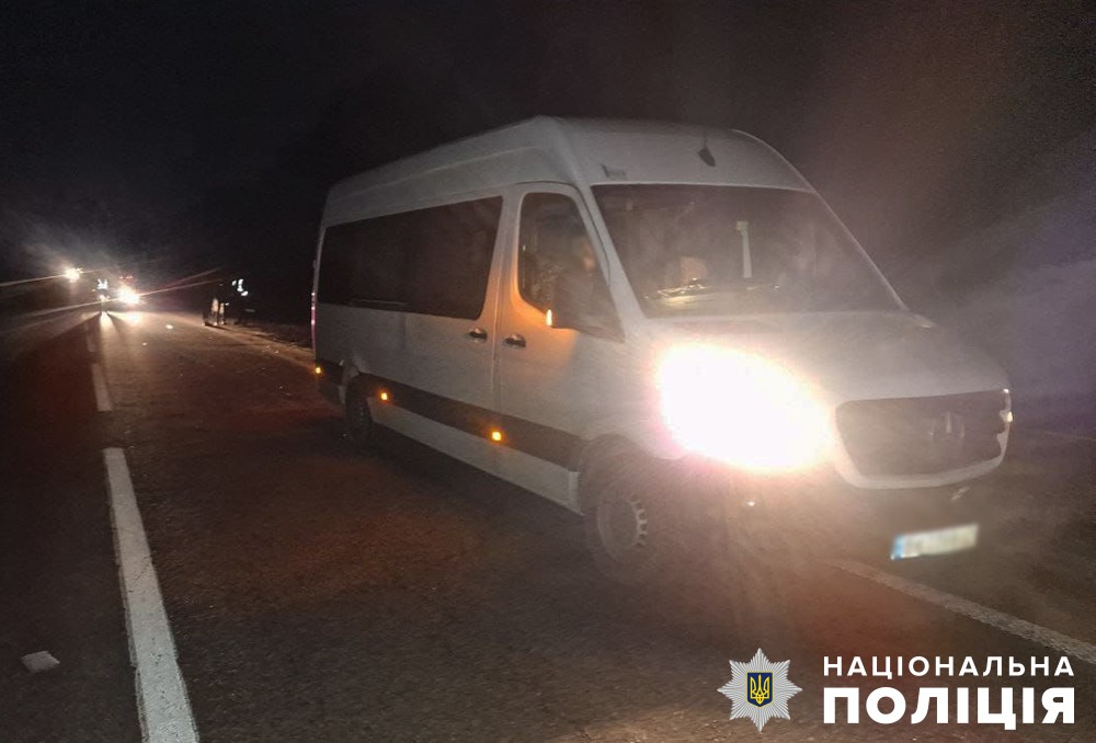 Неподалік Довжика водій мікроавтобуса збив пішохода: 35-річний чоловік в реанімації