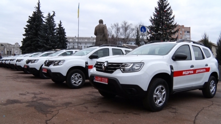 Ключі від 18 нових автомобілів отримали амбулаторії Житомирської області
