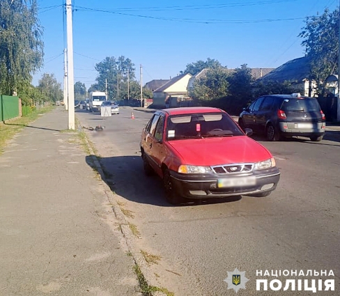 У Малині 19-річний водій збив хлопчика, який їхав в попутному напрямку на велосипеді
