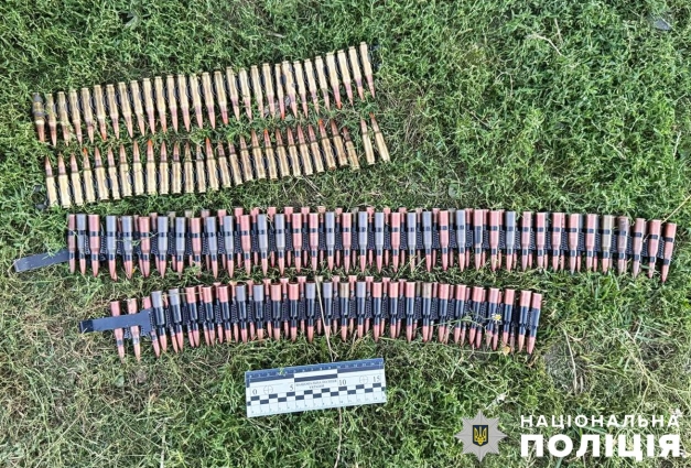 Корпус гранати Ф-1, РГД, кулеметні стрічки та патрони: у чоловіка з Новогуйвинської громади вдома виявили боєприпаси