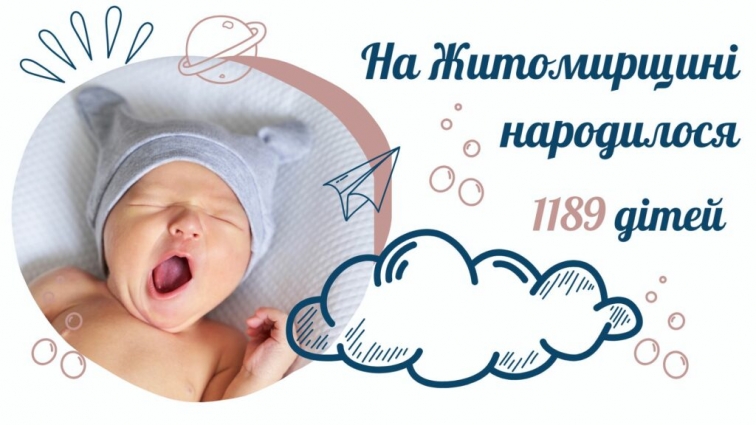 На Житомирщині від початку року народилося 1189 дітей