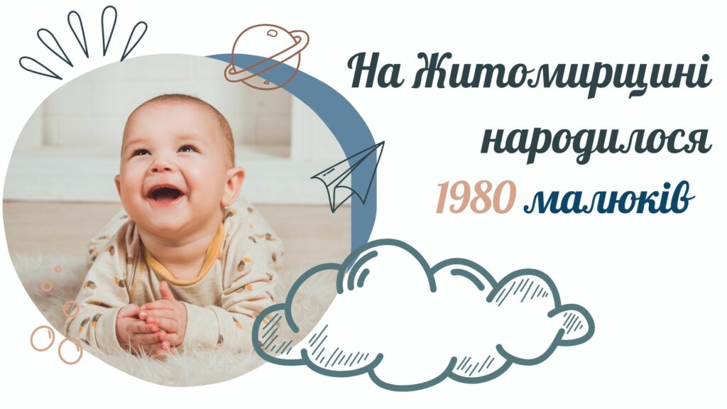 На Житомирщині з початку року народилося 1980 немовлят