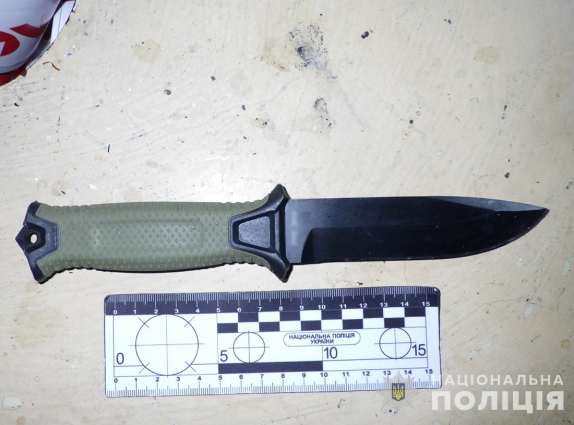 У Житомирі затримали чоловіка, який поранив ножем двох людей та пошкодив автівку одного з них