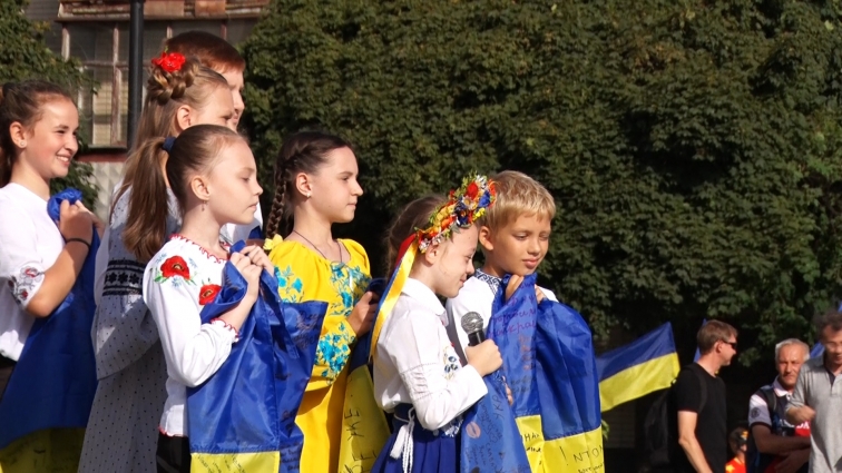 День прапора у Житомирі: як відзначали цьогоріч (ВІДЕО)