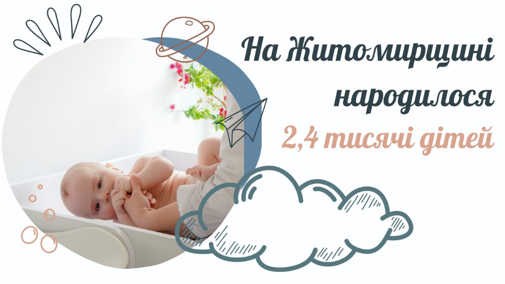 У Житомирській області з початку року народилося понад 2,4 тисячі дітей