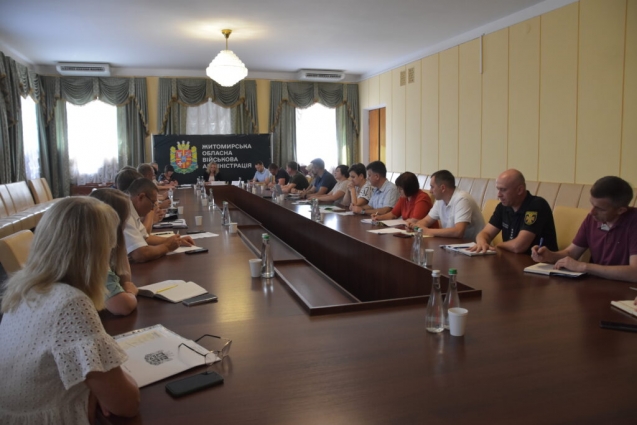 У Житомирі відбулося засідання робочої групи з розроблення проєкту Програми комплексного відновлення території області на 2023-2030 роки