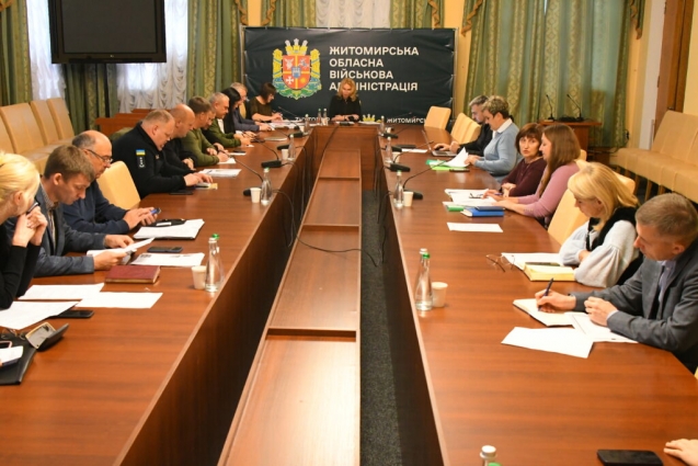 У Житомирі відбулось засідання робочої групи по розробленню проєкту Програми комплексного відновлення території області на 2023-2030 роки