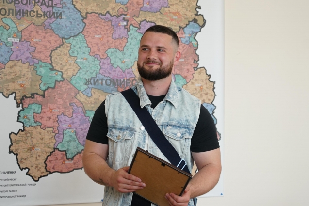 Дмитро Косатий отримав подяку Житомирської обласної ради: військовий, що став рекордсменом України, світу та Гіннеса