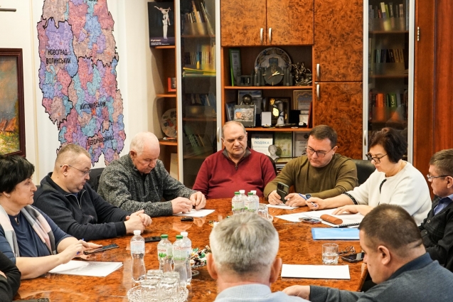 У Житомирській обласній раді обговорили кадрові питання та питання щодо розвитку медичної мережі області