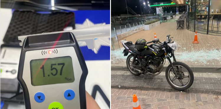 На Житомирщині п'яний водій мотоцикла наїхав на скляний паркан на АЗС