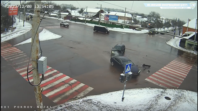 У Житомирі на Покровській зіткнулись дві автівки (ВІДЕО)