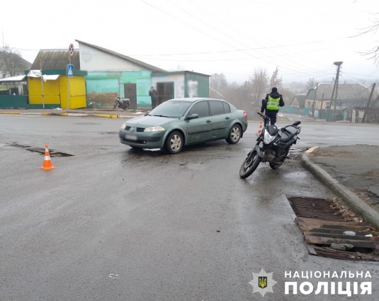 У Радомишлі поліція розслідує ДТП з травмуванням мотоцикліста