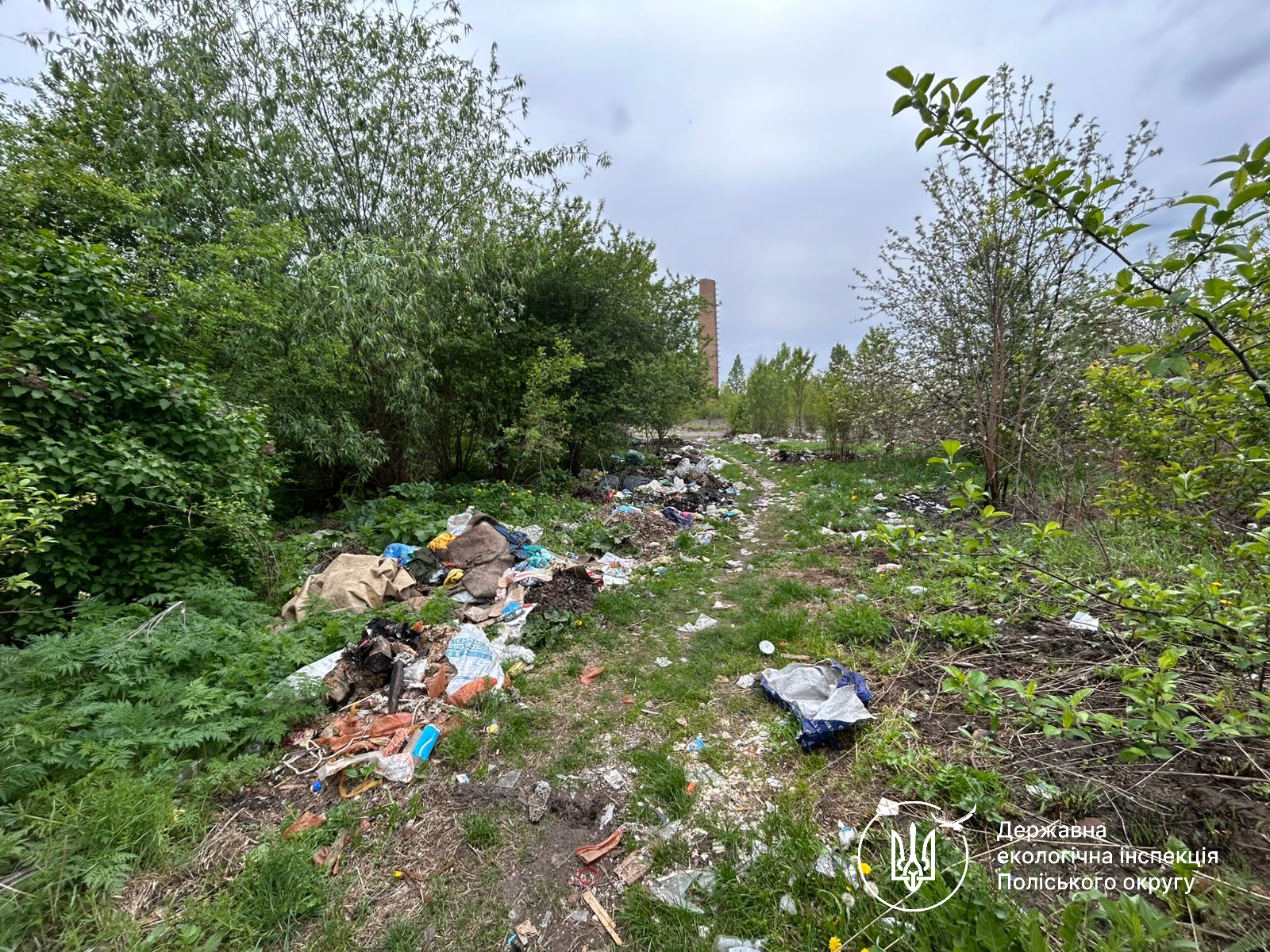 У Житомирі біля міського полігону побутових відходів екоінспектори знову зафіксували стихійне сміттєзвалище