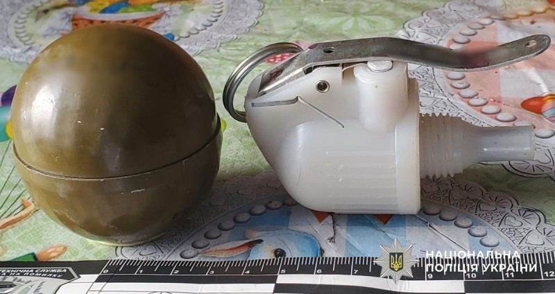 Хизувався гранатою: на Коростенщині затримали чоловіка за незаконне зберігання боєприпасу