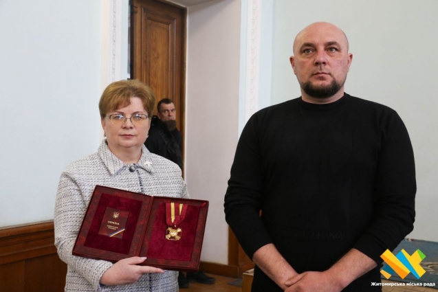 На сесії Житомирської міської ради Владиславу Колодинському вручили орден Богдана Хмельницького І ступеня